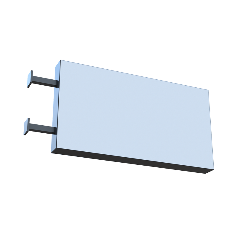 Консольная вывеска Панель-кронштейн